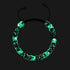 Cookies & Cream | Obsidian x Ivory | Double Firefly Glass Bracelet